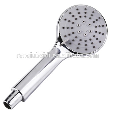 Three functional ABS plastic chromed bath hand held switched rain shower head